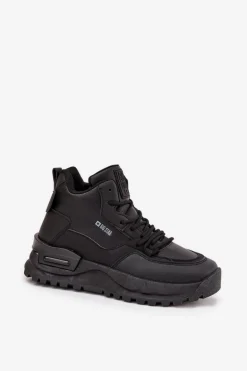 Buty Sportowe Damskie Na Platformie Big Star SS274509 Czarne