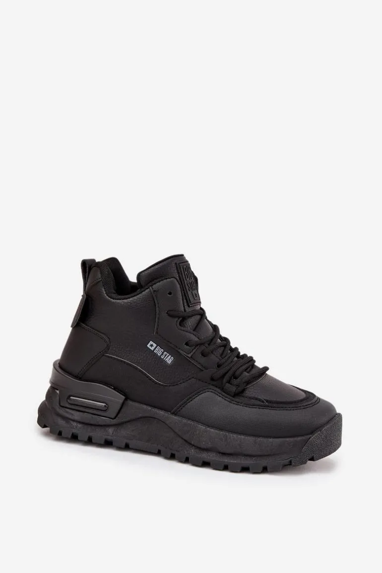 Buty Sportowe Damskie Na Platformie Big Star SS274509 Czarne