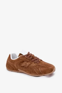 Buty Sportowe Damskie Z Eko Zamszu Camel Dorella