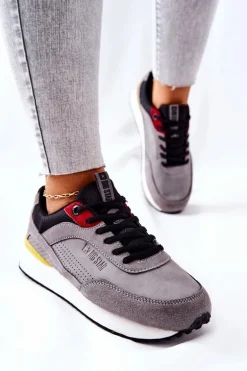 Buty Sportowe Memory Foam Big Star II274406 Szare