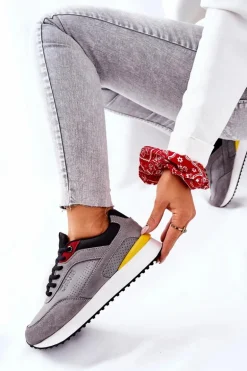 Buty Sportowe Memory Foam Big Star II274406 Szare