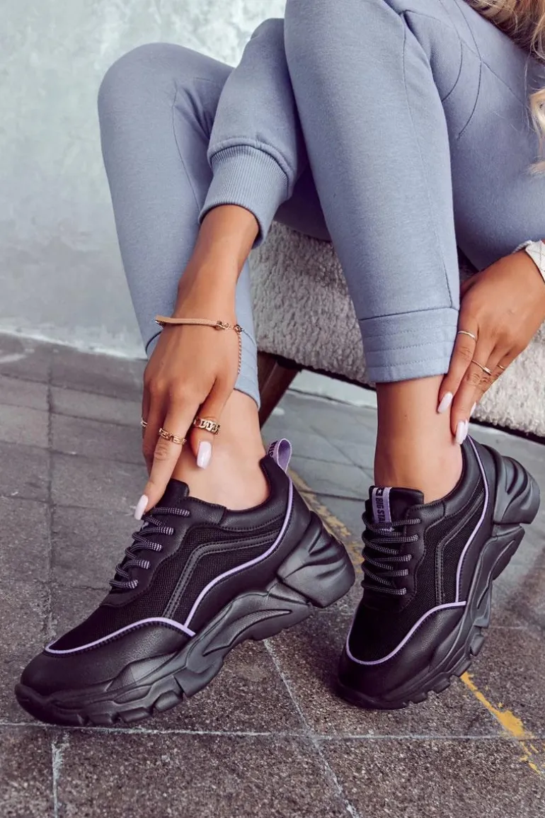 Buty Sportowe Memory Foam Big Star JJ274786 Czarne