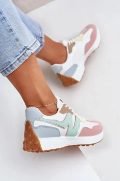 Buty Sportowe Sneakersy Damskie Multikolor Britma