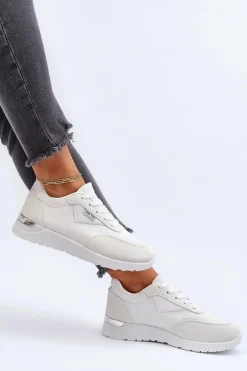 Buty Sportowe Sneakersy Damskie Białe Vovella