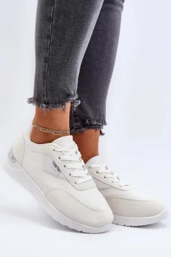 Buty Sportowe Sneakersy Damskie Białe Vovella