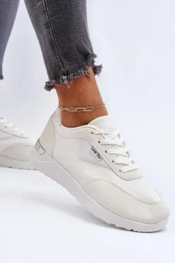 Buty Sportowe Sneakersy Damskie Białe Vovella