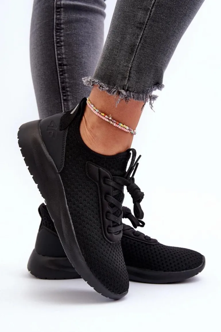 Buty Sportowe Sneakersy Damskie 4F 4FRSS24FLOWF055 Czarne
