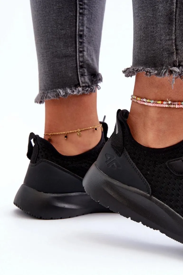Buty Sportowe Sneakersy Damskie 4F 4FRSS24FLOWF055 Czarne