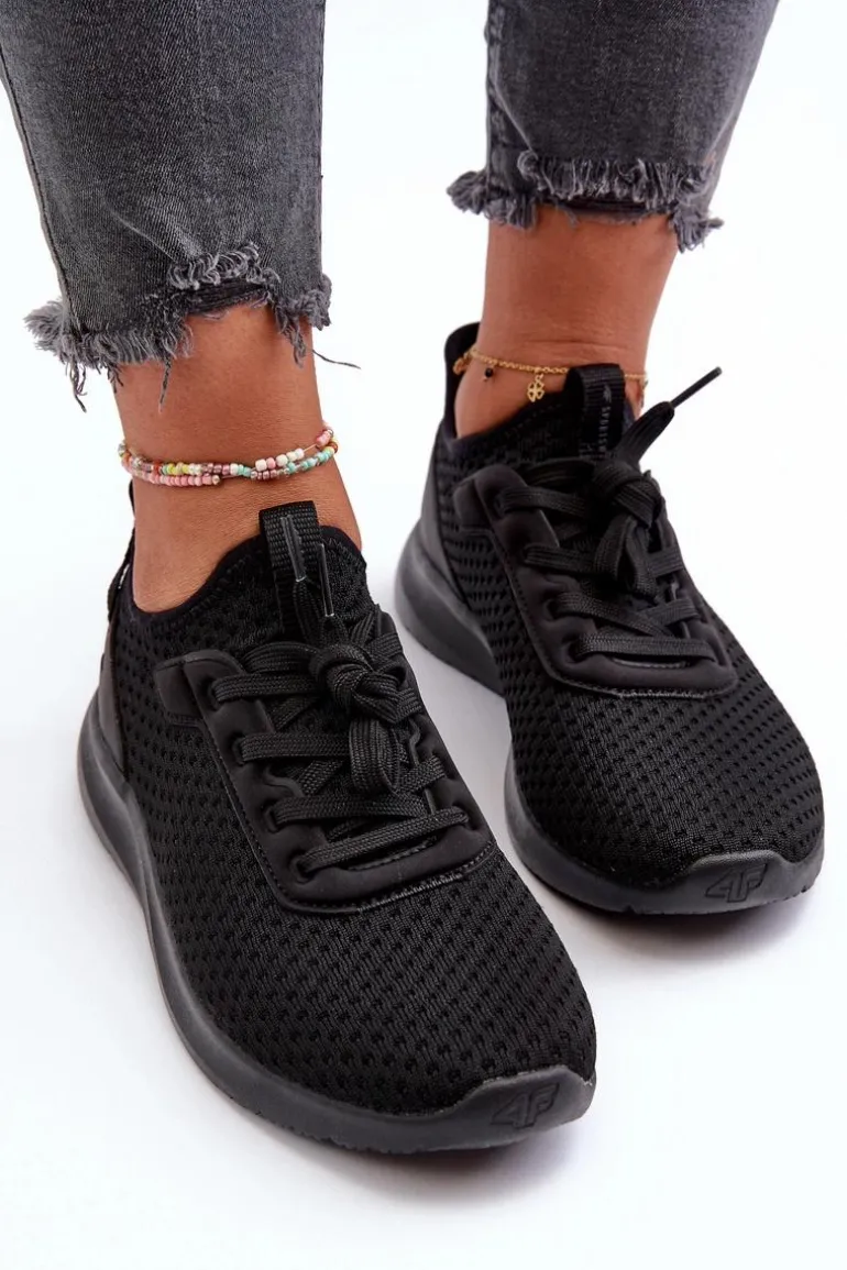 Buty Sportowe Sneakersy Damskie 4F 4FRSS24FLOWF055 Czarne
