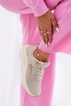 Buty Sportowe Sneakersy Damskie Big Star RR274A145 HI-POLY SYSTEM Beżowe