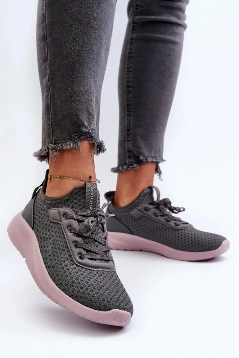Buty Sportowe Sneakersy Damskie 4F 4FRSS24FLOWF055 Ciemnoszare