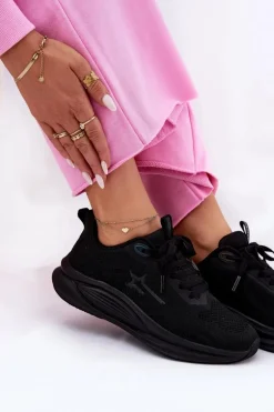 Buty Sportowe Sneakersy Damskie Big Star RR274A144 HI-POLY SYSTEM Czarne