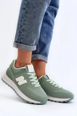 Buty Sportowe Sneakersy Damskie Zielone Lifari
