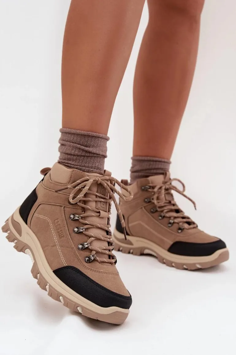 Buty Trekkingowe Damskie Big Star SS274095 Beżowe