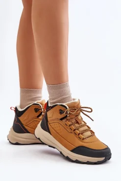 Buty Trekkingowe Młodzieżowe Ocieplane McKeylor 14011 Camel
