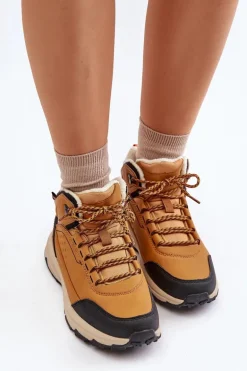 Buty Trekkingowe Młodzieżowe Ocieplane McKeylor 14011 Camel