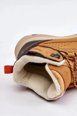 Buty Trekkingowe Młodzieżowe Ocieplane McKeylor 14011 Camel