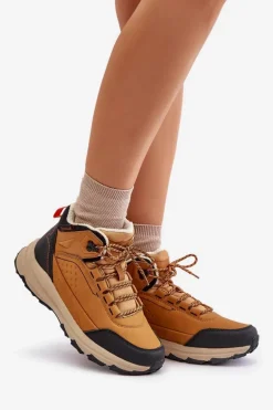 Buty Trekkingowe Młodzieżowe Ocieplane McKeylor 14011 Camel