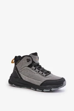 Buty Trekkingowe Młodzieżowe Ocieplane McKeylor 14011 Szare