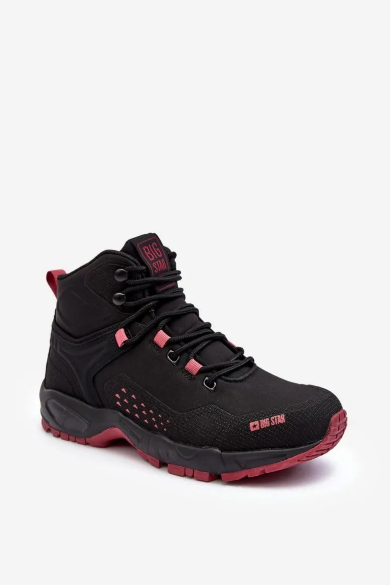 Buty Trekkingowe Trapery Memory Foam System Czarne Big Star MM274562