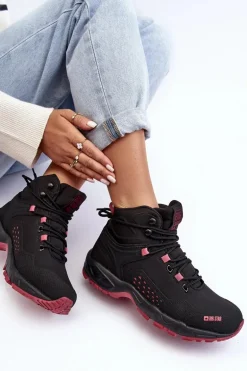 Buty Trekkingowe Trapery Memory Foam System Czarne Big Star MM274562