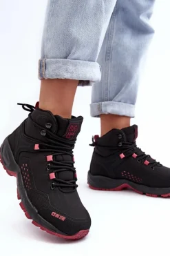 Buty Trekkingowe Trapery Memory Foam System Czarne Big Star MM274562