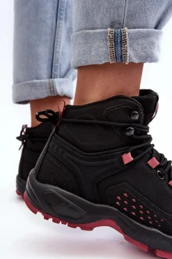 Buty Trekkingowe Trapery Memory Foam System Czarne Big Star MM274562