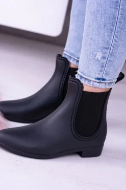 Czarne Damskie Kalosze Sztyblety Amara