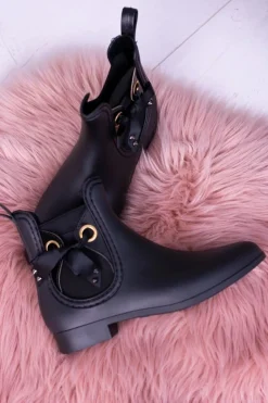 Czarne Matowe Damskie Kalosze Sztyblety Someday