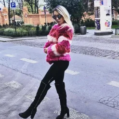 Czarne Zamszowe Kozaki Muszkieterki Portoso