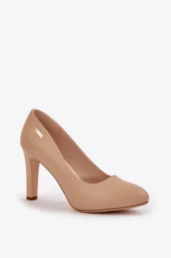 Czółenka Damskie Na Słupku Sergio Leone Coffe Campbell