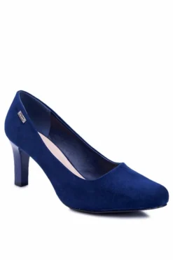 Czółenka damskie Sergio Leone Granatowe Zamszowe Orsola