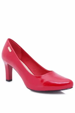 Czółenka damskie Sergio Leone Czerwone Lakierowane Orsola