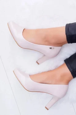 Czółenka damskie Sergio Leone Różowe Perłowe Orsola