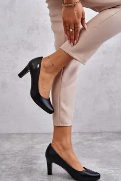 Czółenka Damskie Sergio Leone Czarne Orsola