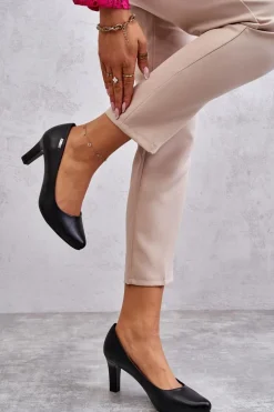 Czółenka Damskie Sergio Leone Czarne Orsola