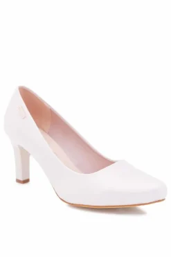 Czółenka damskie Sergio Leone Beżowe Perłowe Orsola