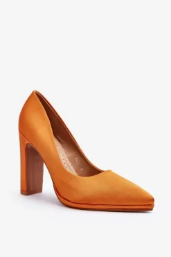 Czółenka Na Słupku Pomarańczowe Piatti