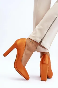 Czółenka Na Słupku Pomarańczowe Piatti