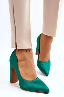 Czółenka Na Słupku Zielone Piatti