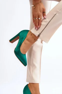 Czółenka Na Słupku Zielone Piatti