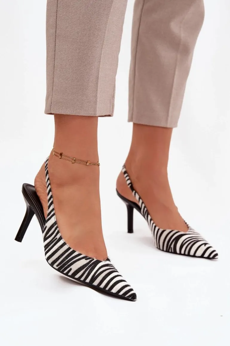 Czółenka Na Szpilce Zebra Phelia