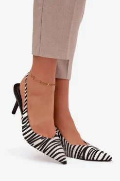 Czółenka Na Szpilce Zebra Phelia