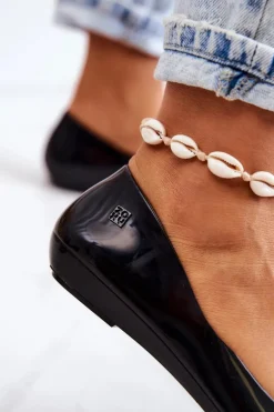 Damskie Baleriny Pachnące Gumowe ZAXY JJ285048 Czarne