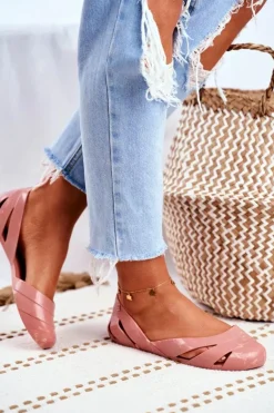 Damskie Baleriny Pachnące Gumowe ZAXY Nude Beż FF285054