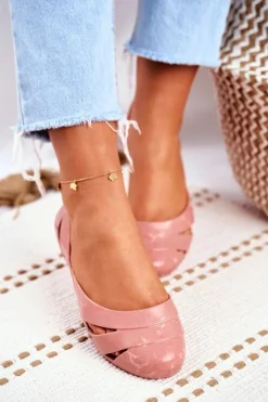 Damskie Baleriny Pachnące Gumowe ZAXY Nude Beż FF285054