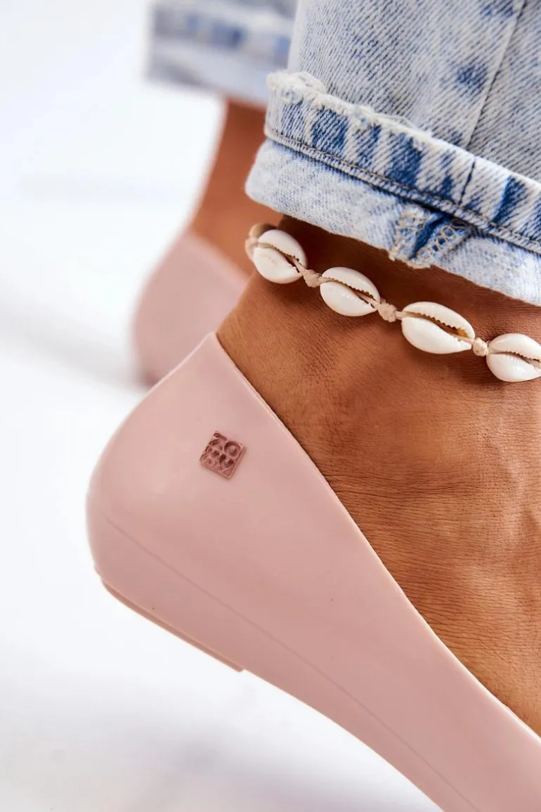 Damskie Baleriny Pachnące Gumowe ZAXY JJ285051 Nude