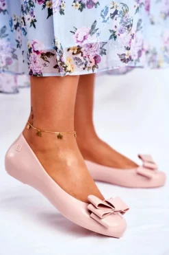 Damskie Baleriny Pachnące Gumowe ZAXY Jasno Różowe FF285058