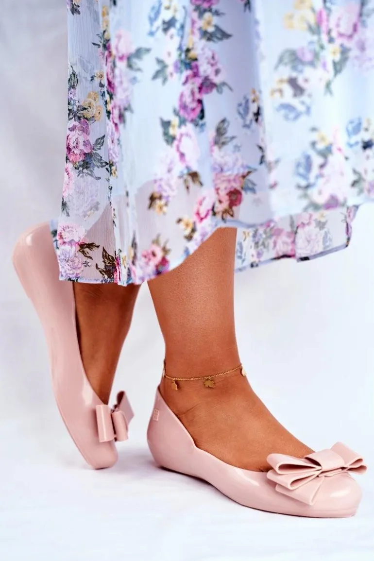 Damskie Baleriny Pachnące Gumowe ZAXY Jasno Różowe FF285058