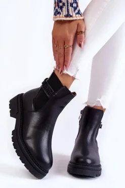 Damskie Botki La.Fi 250005B-PU Czarne